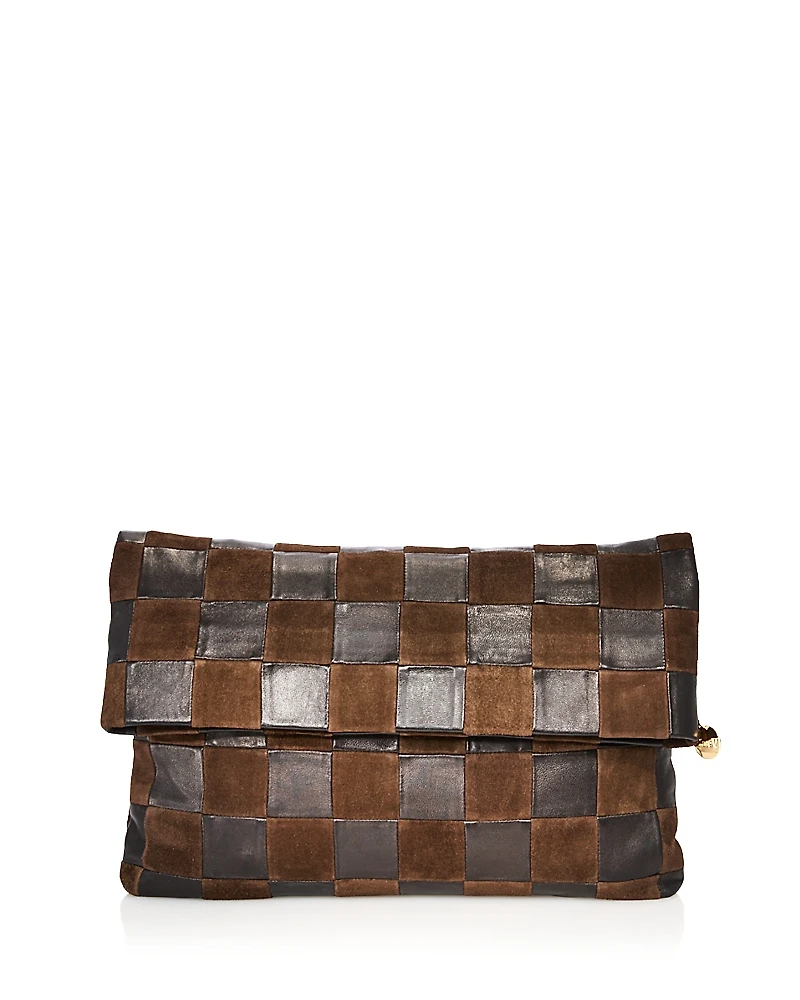 Clare V. Carryall Leather Clutch