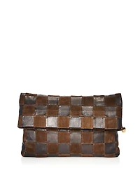Clare V. Carryall Leather Clutch