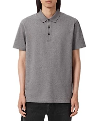Allsaints Rowan Short Sleeved Wool Blend Polo Shirt