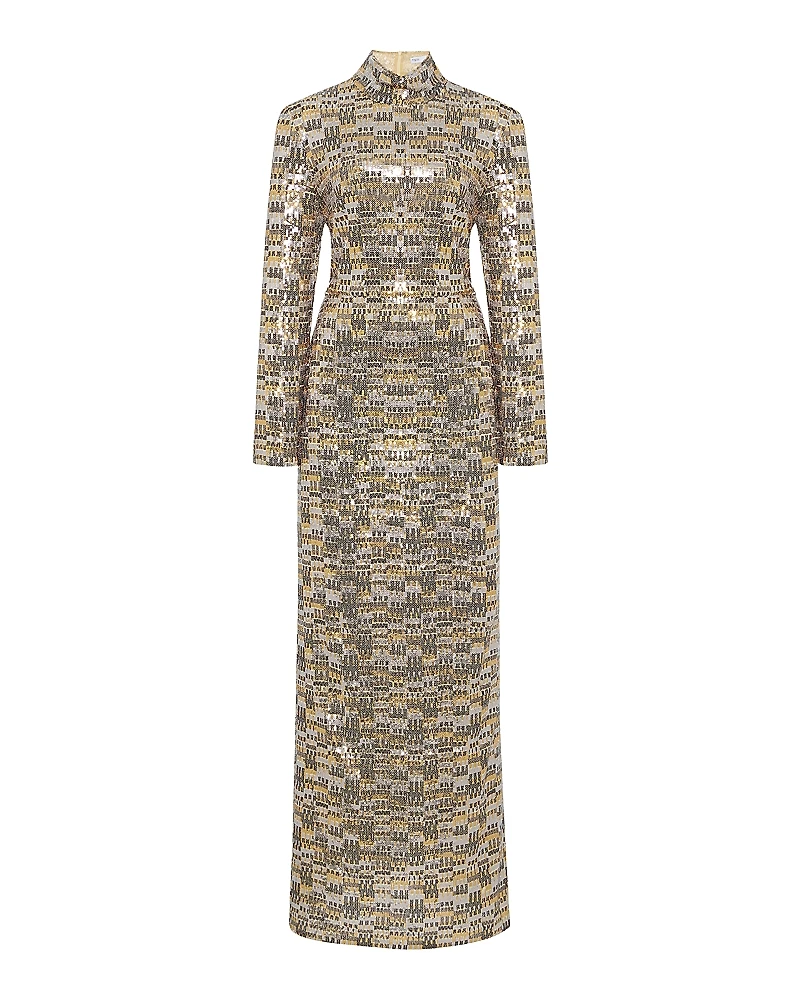 Rosetta Getty Sequinned Turtleneck Dress
