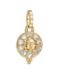 Temple St. Clair 18K Yellow Gold Fj Moonstone & Diamond Selena Luna Pendant