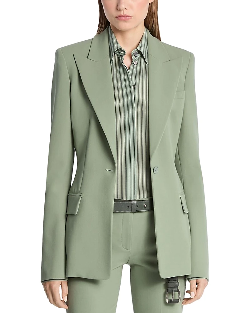 Michael Kors Georgina Stretch Wool Blazer