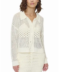 Central Park West Women's Evie Open Stitch Polo