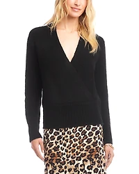 Karen Kane Faux Wrap Sweater