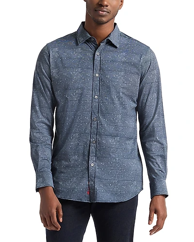 Robert Graham Doyer Long Sleeve Printed Knit Shirt