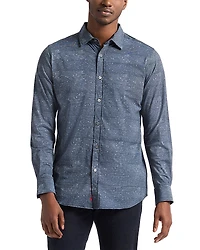 Robert Graham Doyer Long Sleeve Printed Knit Shirt