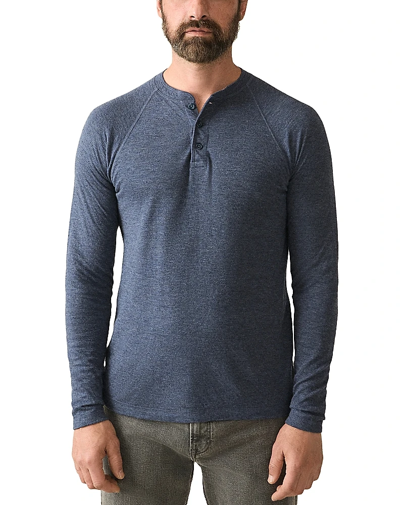 Faherty Cloud Long Sleeve Henley