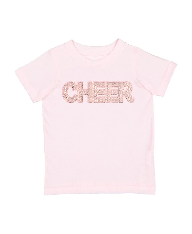 Sweet Wink Girls' Cheer Pearl Patch Short Sleeve T-Shirt - Baby