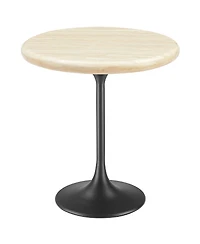 Modway Lippa Round Artificial Travertine Side Table