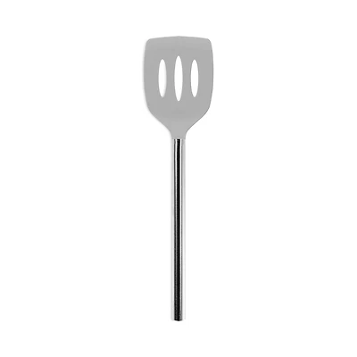 Tovolo Silicone Slotted Turner with Stainless Steel Handle
