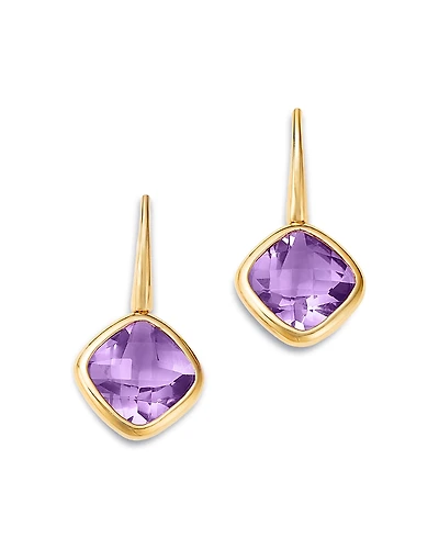 Bloomingdale's Fine Collection Gemstone Cushion Drop Earrings