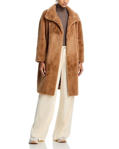 Herno Faux Fur Mid Length Coat
