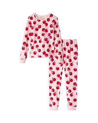 BedHead Pajamas Girls' Knit Printed Long Sleeve Pajama Set - Little Kid, Big Kid