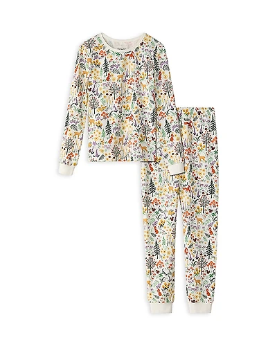 BedHead Pajamas Girls' Knit Printed Long Sleeve Pajama Set - Little Kid, Big Kid
