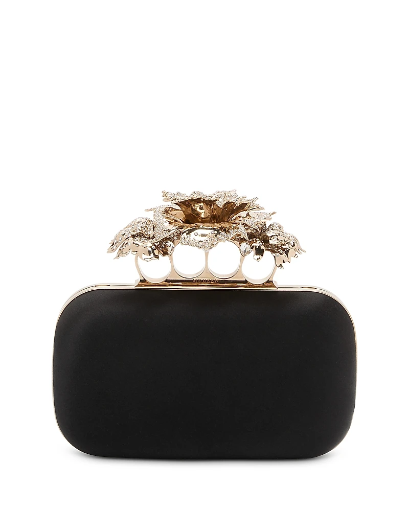 McQueen Carnation Silk Clutch