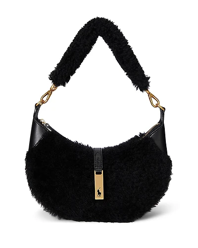 Polo Ralph Lauren Polo Id Shearling Mini Shoulder Bag
