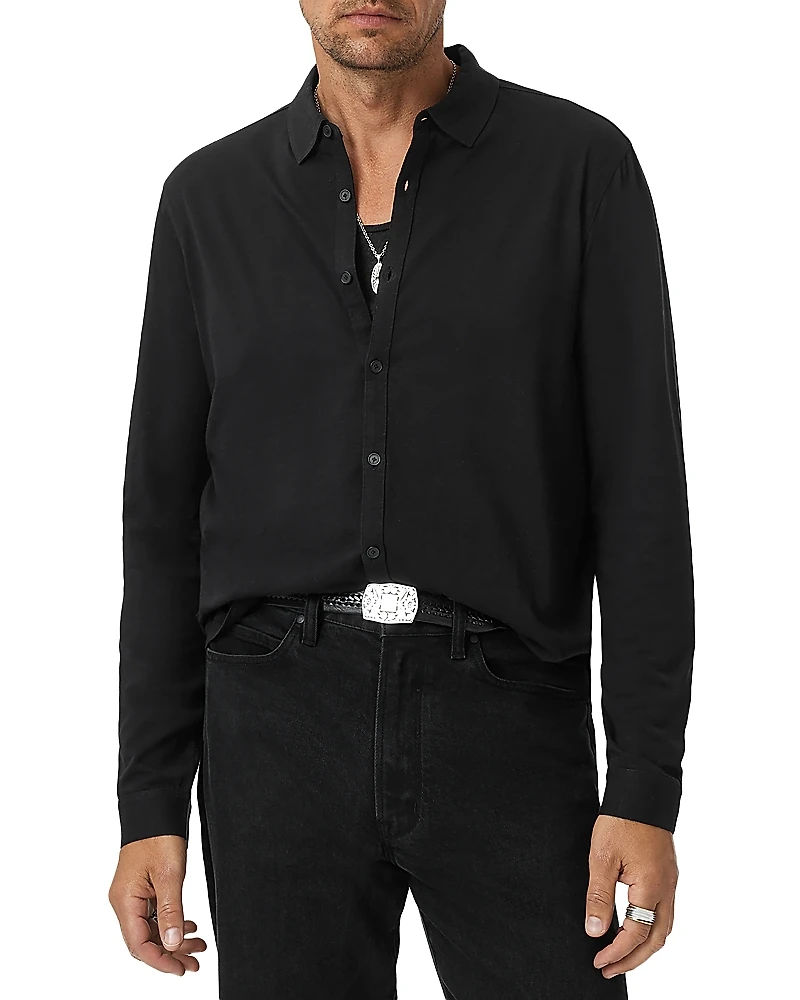 John Varvatos Gareth Mercerized Cotton Shirt