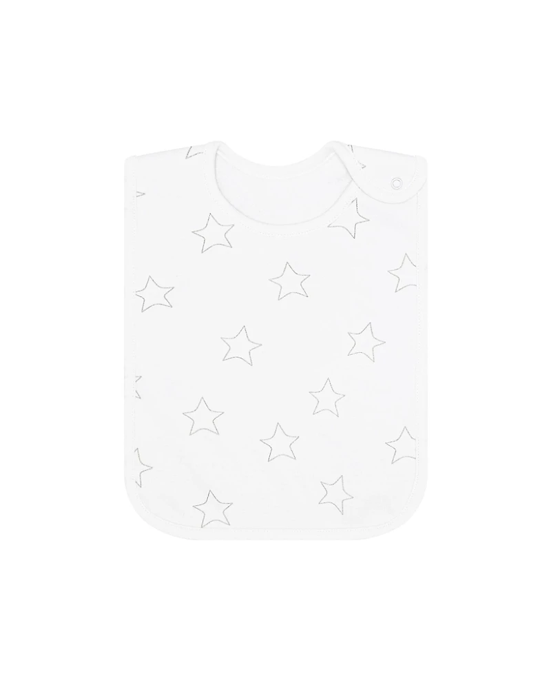 Nellapima Unisex Stars Print Feeding Bib - Baby