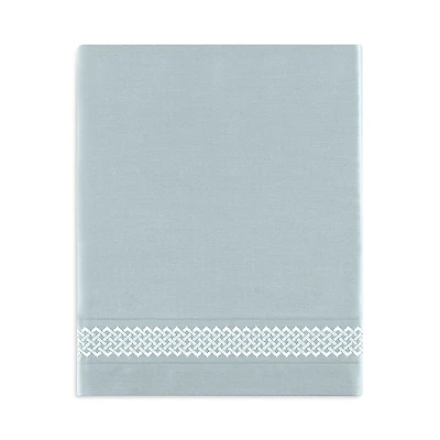 Amalia Home Collection Luiz Embroidered Sateen Flat Sheet