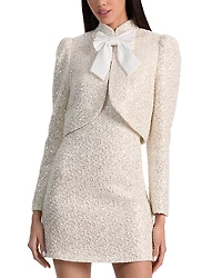 Alice and Olivia Ilaria Embellished Cropped Jacket