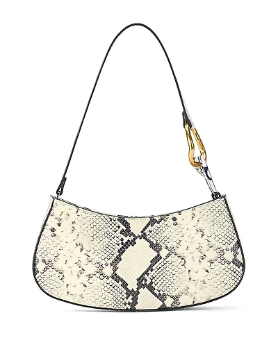 Staud Ollie Snake Embossed Leather Bag
