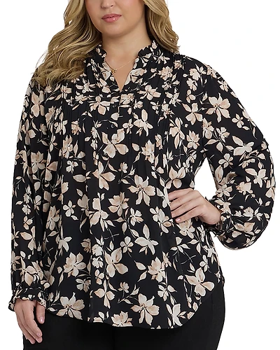 Nydj Plus Pleated Front Tunic