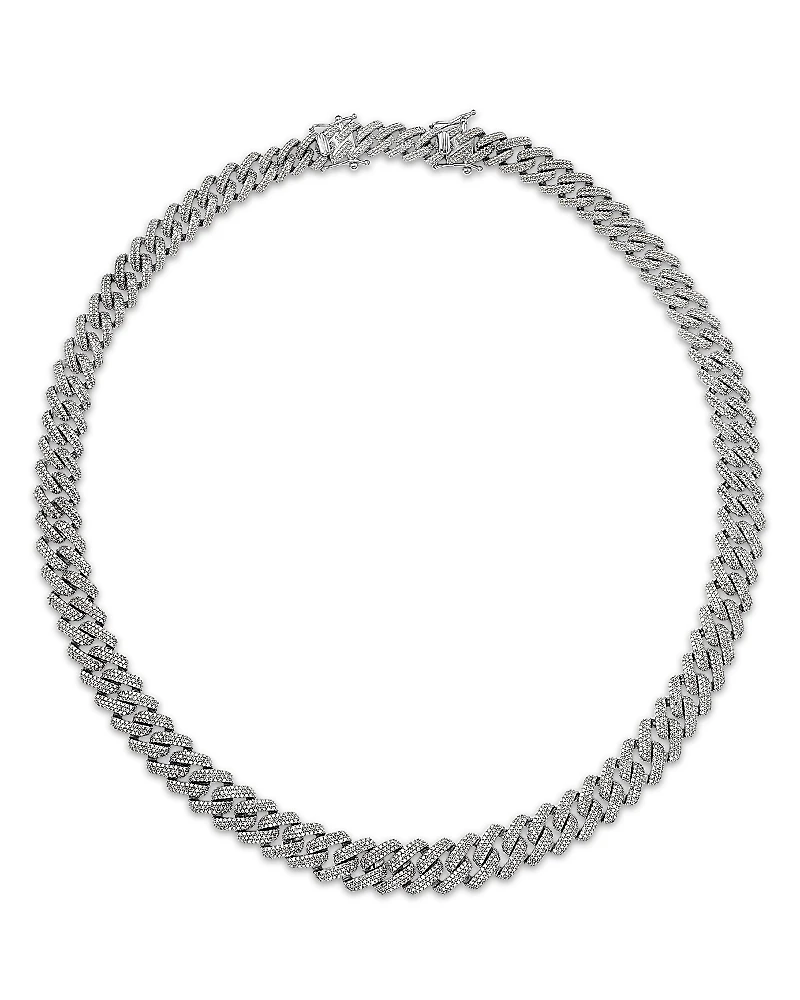 Bloomingdale's Fine Collection Luxe Collection Diamond Cuban Link Tennis Necklace