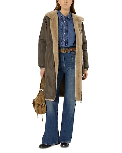 Gerard Darel Mayline Faux Fur Coat