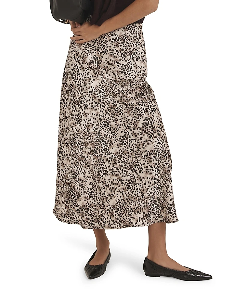 Mint Velvet Women's Animal Print Slip Skirt