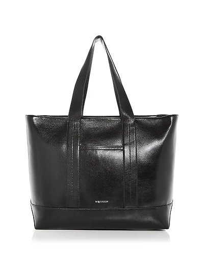 McQueen Leather Shopper Tote