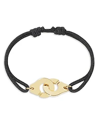 Dinh Van Interlocking Charm Cord Slider Bracelet