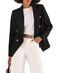 Mint Velvet Women's Black Double Breasted Blazer