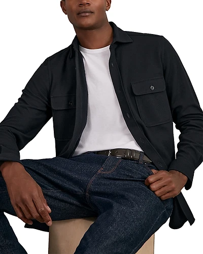 Reiss Forsithe Textured Twin Pocket Shirt