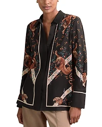 Reiss x Alice Canale Hila Scarf Placed Tiger Shirt - Exclusive