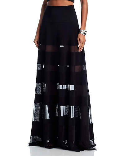 Norma Kamali Spliced Maxi Skirt