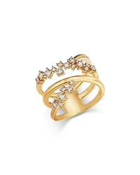 Bloomingdale's Fine Collection Diamond Scatter Crossover Ring
