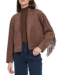 Lysse Candence Fringe Faux Suede Jacket