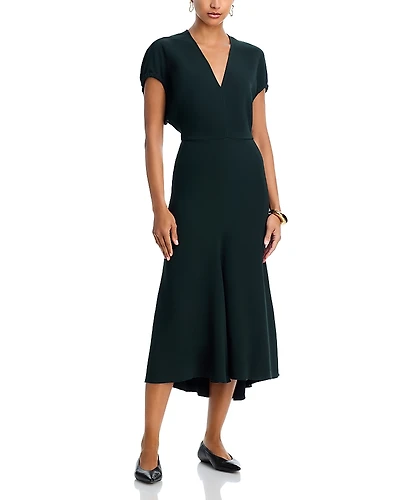 Victoria Beckham Blouson Midi Dress