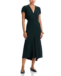 Victoria Beckham Blouson Midi Dress