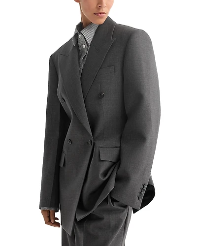 ROHE Wool Blend Hourglass Blazer