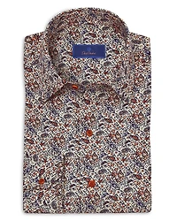 David Donahue Printed Sport Shirt