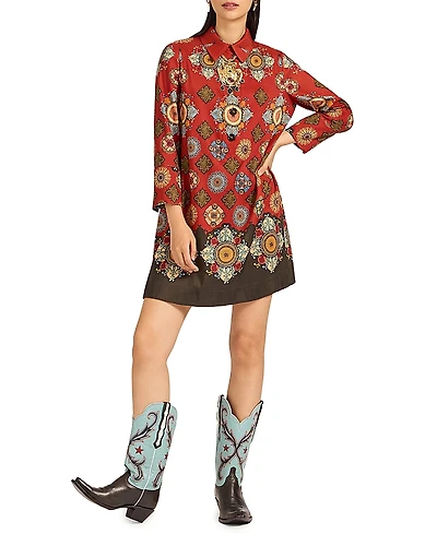 La Doublej Short Artemis Dress Nucleus Placee Rust