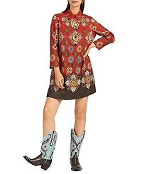 La Doublej Short Artemis Dress Nucleus Placee Rust