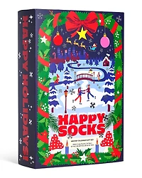 Happy Socks Advent Calendar Crew Socks Gift Set, Pack of 24