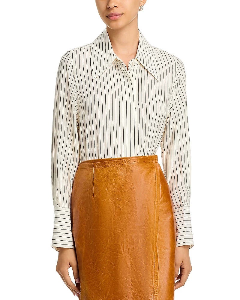 Co Fitted Classic Silk Shirt