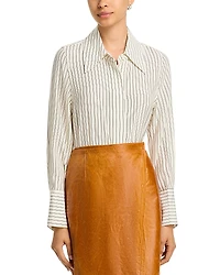 Co Fitted Classic Silk Shirt