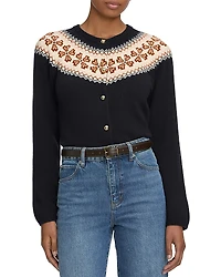 Frame The Cashmere Fair Isle Cardigan