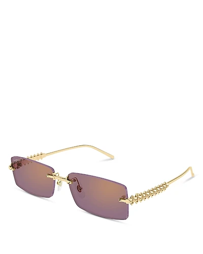 Cartier Rectangular Sunglasses, 57mm