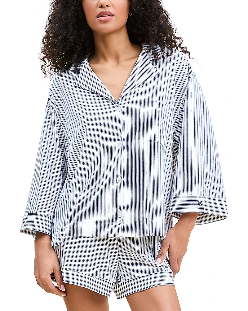 Petite Plume Olivia Striped Short Pajama Set
