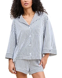 Petite Plume Olivia Striped Short Pajama Set